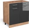 Meuble cuisine Vicco R-Line Anthracite Haute brillance 80cm Voir les images du produit 1