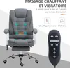 Vinsetto Fauteuil de bureau massant et chauffant, chaise de Voir les images du produit 3