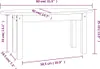 vidaXL Stolik kawowy biały 80x40x35 cm lite drewno sosnowe Podgląd zdjęcia produktu 8