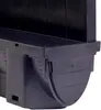 A close-up view of the corner of a black drainage channel. Produktbild-Vorschau