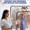 Metall Kleiderständer 145 x 110 x 55 cm Schwarz mit 2 Produktbild-Vorschau 8