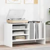 Szafka na płyty winylowe z półką Biały 78,5 x 35 x 45 cm Podgląd zdjęcia produktu 3
