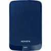 A blue ADATA external hard drive is shown from the front on a white background. Produktbild-Vorschau