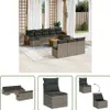 The Living Store 11-tlg. Garten-Sofagarnitur mit Kissen Produktbild-Vorschau 1