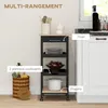 HOMCOM Chariot de service desserte de cuisine à roulettes 2 Voir les images du produit 3