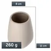 KADAX Keramik Badezimmer Cup "Palmi", Zahnbürstenhalter Produktbild-Vorschau 10