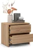 regalik Table de chevet PARI 2 tiroirs 50x45x35 cm – Voir les images du produit 2
