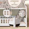 Crazy Pine Letto a Casetta 100x200 cm – Letto Montessori Anteprima dell’immagine prodotto 8
