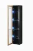 Vigo Glass'180' 180/40/30 Schwarz/Wotan Eiche Vitrine Produktbild-Vorschau 3