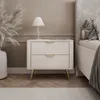 Nachttisch SCARLETT 2S Beige  mit Schubladen Produktbild-Vorschau 1