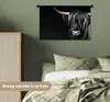 MuchoWow® Wandteppich Wandbehang Schottisches Hochlandrind Produktbild-Vorschau 4