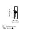 Wallity, Astratto-1, Dekoratives Wandaccessoire aus Metall, Produktbild-Vorschau 7
