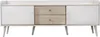 OKWISH Meuble TV Moderne avec 2 Tiroirs et Portes Voir les images du produit 5