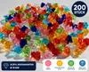200 Acryl Eisdiamanten 18 mm bunt Deko Steine Tischdeko Produktbild-Vorschau 1