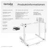 tectake® Höhenverstellbarer Schreibtisch Piotr 85 - 129 x Produktbild-Vorschau 5