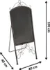 Kobolo Dekotafel Bistrotafel Metall 40x40x100 cm Werbetafel Produktbild-Vorschau 3