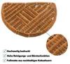 Draht-Bürsten Kokosmatte natur halbrund 40x60 cm Produktbild-Vorschau 3
