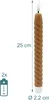 Relaxdays LED Stabkerzen, 6er Set, HxD: 25x2 cm, flackernde Produktbild-Vorschau 4
