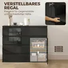 HOMCOM Sideboard, Kommode mit 5 Schubladen, verstellbarem Produktbild-Vorschau 6