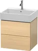 Waschtischunterbau L-CUBE 544x584x459mm mediterrane eiche Produktbild-Vorschau 1
