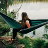 Tragbare Camping-Reise-Doppelhängematte mit Baumbefestigung Produktbild-Vorschau 2