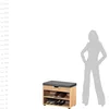 Schuhschrank aus Holz mit Sitz, Flur Bücherregal mit Produktbild-Vorschau 5