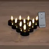 Theelicht 3d vlam batterij zwart 10st Anna's Collection Productafbeelding-voorbeeld 3