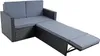 Gartenmöbel Polyrattan Sitzgruppe Lounge Sofa Gartensofa Produktbild-Vorschau 2