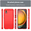 Multiple views of a red phone case, including front, back, side, and top/bottom views, with a phone inside one of the views. Produktbild-Vorschau