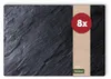 Set di 8 tovagliette lavabili effetto ardesia effetto Anteprima dell’immagine prodotto 1