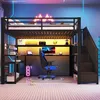 Flieks Etagenbett 140x200cm mit Schreibtisch und Regal, Produktbild-Vorschau 2
