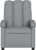 A front view of a gray fabric massage chair. Náhľad obrázku produktu