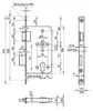 BEVER serratura per porte tagliafuoco 1007PL 24/65/72/9mm Anteprima dell’immagine prodotto 4
