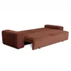 Cord Schlafsofa 3-Sitzer 265 x 105 cm Ziegelrot mit Produktbild-Vorschau 7