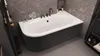 Eckbadewanne Badewanne Avita BLACK&WHITE RECHTS 180X80 mit Produktbild-Vorschau 1