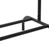 A close-up view of the black metal frame of a clothing rack. Náhled obrázku produktu