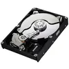 An internal hard drive with its cover removed, showing the platters and read/write heads. Produktbild-Vorschau
