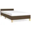 vidaXL Bettgestell ohne Matratze Dunkelbraun 90x190 cm Produktbild-Vorschau 1
