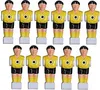 11 figure kicker 16 mm nero-giallo Set completo di dadi e Anteprima dell’immagine prodotto 1
