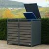 Zelsius Mülltonnenbox für zwei Mülltonnen | Anthrazit RAL Produktbild-Vorschau 2