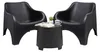 Dmora Gartenmöbel-Set Cormons Anthrazit, 2-Sitzer mit Tisch Produktbild-Vorschau 2