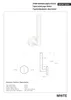 WHITE Reservepapierrollenhalter Messing Weiß 55x165x65 mm Produktbild-Vorschau 2
