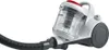 A white and gray canister vacuum cleaner with a red accent is shown from the side, connected to a black hose. Anteprima dell’immagine prodotto