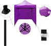 Collage of images showing details of a purple pop-up tent. Náhľad obrázku produktu