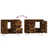 vidaXL Badschrank Räuchereiche 65x33x60 cm Holzwerkstoff - Produktbild-Vorschau 8