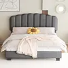 MODFU Polsterbett 140 x 200 cm mit Lattenrost, Doppelbett Produktbild-Vorschau 4