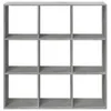 vidaXL Libreria divisoria per ambienti grigio cemento Anteprima dell’immagine prodotto 5