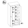 Jugendzimmer Komplett-Set NELSON-129 mit Bett 90x200 in Produktbild-Vorschau 12