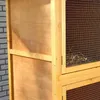 Hasenkäfig 6 Boxen Kaninchenstall Holz Freigehege Produktbild-Vorschau 3