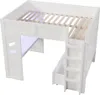 Gaming Hochbett mit Schreibtisch, LED-Beleuchtung, USB & Produktbild-Vorschau 7